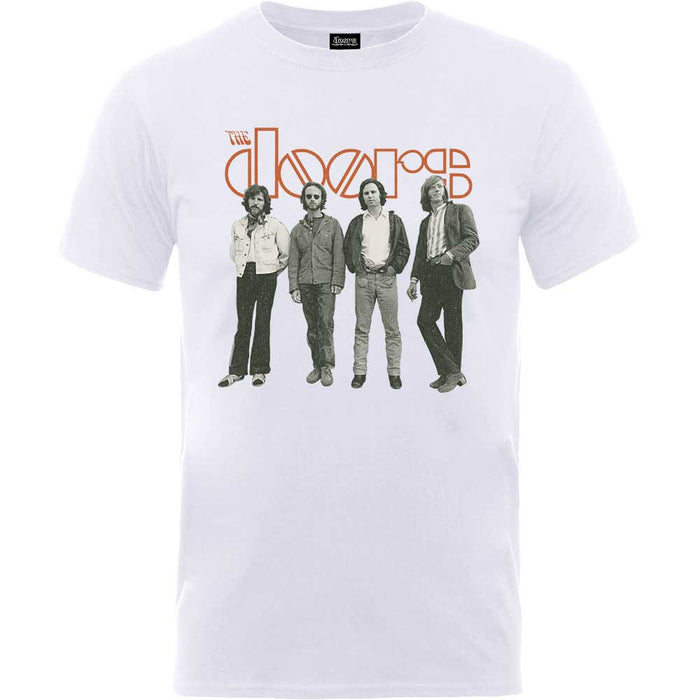 The Doors Band Standing White Large T-Shirt
