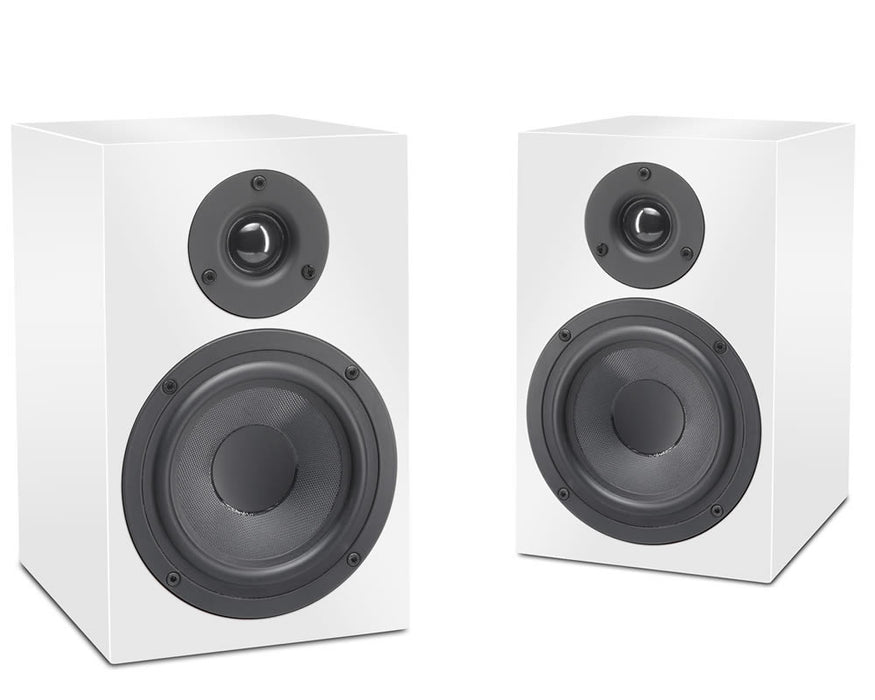 Pro-Ject Speaker Box 5 Gloss White Passive Bookshelf Speakers (Pair)